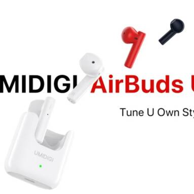 €15 with coupon for UMIDIGI AirBuds U TWS Wireless Earphones bluetooth 5.1 ENC Noise Reduction 380mAh Charging Box Sports Headsets With Microphone from BANGGOOD