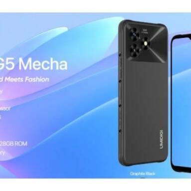 €112 with coupon for UMIDIGI G5 Mecha Rugged Smartphone 50MP Dual Camera 16GB RAM 128GB from EU warehouse GSHOPPER