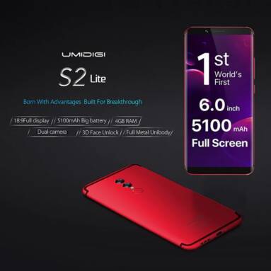 $149 with coupon for UMIDIGI S2 Lite 4G Phablet – BLACK from  GearBest
