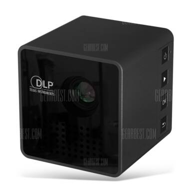 $71 with coupon for UNIC P1+ Mini LED Portable 30 Lumens HDMI DLP Home Movie Theater Projector  –  BLACK from GearBest
