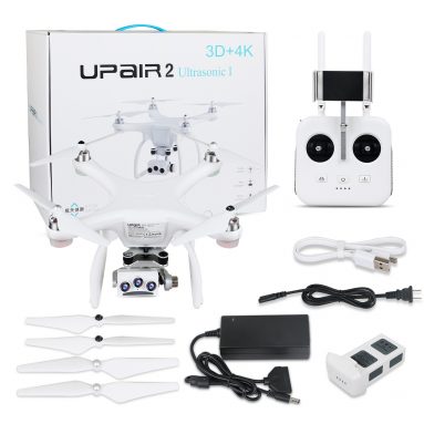 € 264 UPair के लिए कूपन के साथ 2 अल्ट्रासोनिक 5.8G 1KM FPV 3D + 4K + 16MP कैमरा के साथ 3 एक्सिस विमबाल GPS RC Quadcopter ड्रोन RTF BANGGOOD