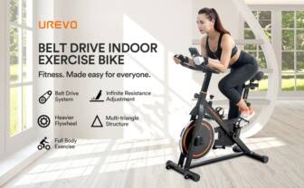 €172 with coupon for UREVO UR9SB00 Flywheel Indoor Exercise Bike from EU warehouse GEEKBUYING