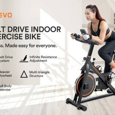 €207 with coupon for UREVO UR9SB00 Flywheel Indoor Exercise Bike from EU warehouse GEEKBUYING