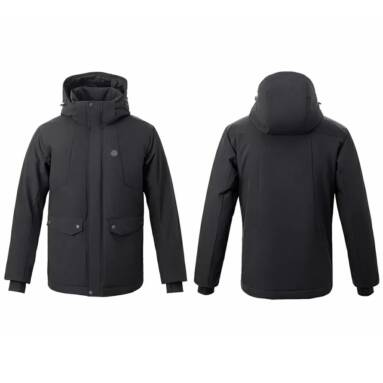 €64 with coupon for UREVO™ Man Electronic Intelligent Heating USB Hooded Heated Work Jacket Coats 4 Temperature Adjustable From Xiaomi Youpin from BANGGOOD