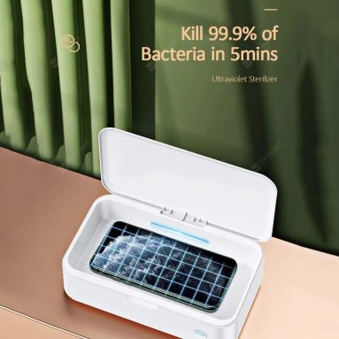 € 29 met coupon voor USAMS ZB139 draagbare UVC-desinfectiebox van GEARBEST