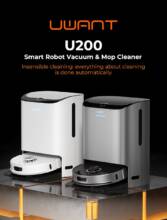 €518 with coupon for UWANT U200 Robot Vacuum Cleaner from EU warehouse GEEKBUYING