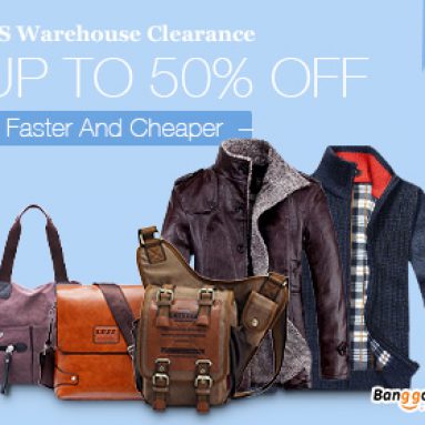 US Clothing and Bags Clearance, UP to 50% OFF. from HongKong BangGood network Ltd.