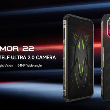 €160 with coupon for Ulefone Armor 22 Rugged Smartphone 128/256Gb from GSHOPPER