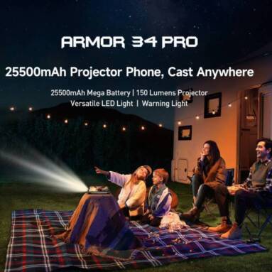 486 € s kupónem na odolný smartphone Ulefone Armor 34 Pro 5G s umělou inteligencí od GSHOPPER