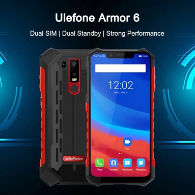 € 268 com cupão para Ulefone Armor 6 4G Phablet 6GB RAM 128GB ROM- RED EUROPEAN UNION GearBest