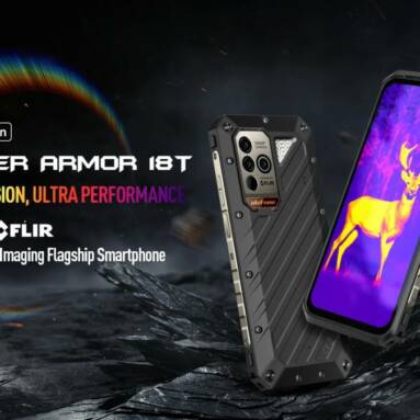 €457 with coupon for Ulefone Power Armor 18T Ultra 5G Rugged Phone, Thermal Imaging Camera 108MP 17/256GB from GSHOPPER