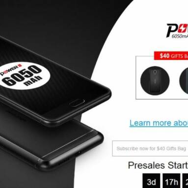 $178 with coupon for (Presale)Ulefone Power 2 6050mAh 4+64GB + FREE ACCESSORIES from GearBest
