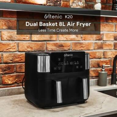 €109 with coupon for Ultenic K20 2850W Dual Basket Air Fryer from EU warehouse GEEKBUYING