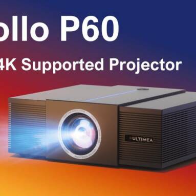 €266 with coupon for Ultimea Apollo P60 LCD Smart Projector from EU warehouse BANGGOOD