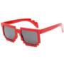 Unisex Anti-UV Polarized Mosaic Style Sunglasses  -  RED 