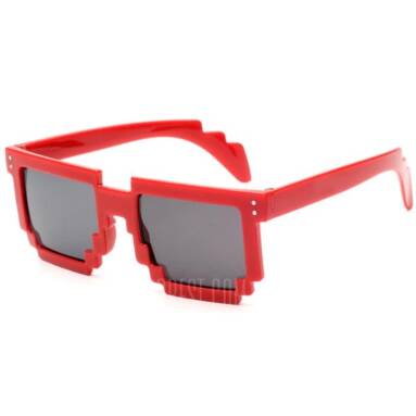 $2 with coupon for Unisex Anti-UV Polarized Mosaic Style Sunglasses  –  RED from GearBest