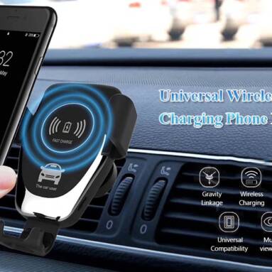 $28 with coupon for Xiaomi Mi WCJ02ZM 20W Qi Car Wireless Charger with Intelligent Infrared Sensor Fast Charging Car Phone Holder from BANGGOOD