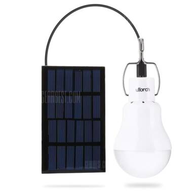$6 flashsale for Utorch 130lm LED Bulb Light Solar Energy Lamp  –  WHITE from GearBest
