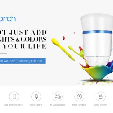 $6 with coupon for Utorch BL – ZN – 7WS E27 WiFi Smart Dimming LED Bulb from Gearbest