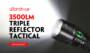 Utorch C8F 3500lm Triple Reflector Tactical LED Flashlight