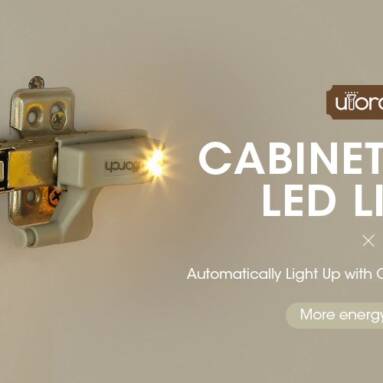 $3 with coupon for Utorch Cabinet Hinge LED Sensor Light – WARM WHITE 10PCS from Gearbest