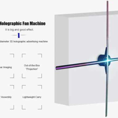 $2599 with coupon for Utorch FY3D – Z5 1m LED Holographic Fan Advertising Machine – BLACK from GEARBEST