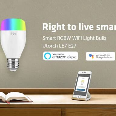 $9 with coupon for Utorch LE7 E27 WiFi Smart LED Bulb App / Voice Control from GearBest