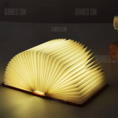 $7 with coupon for Utorch LED 5 Color Book Night Light USB Charging Folding Decorative Bedside Lamp from GearBest