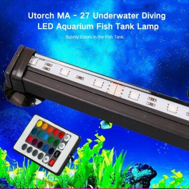 $13 with coupon for Utorch MA – 27 Underwater Diving LED Aquarium Fish Tank Lamp from Gearbest