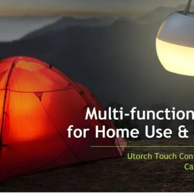 $14 with coupon for Utorch S400 Touch Control Rechargeable Camping Night Light – White S400 from GearBest