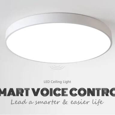$32 with coupon for Utorch UT30 Smart Voice Control LED Ceiling Light 18W AC 220V – WHITE 30CM from GearBest