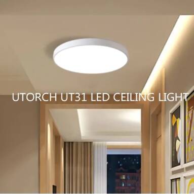 $20 with coupon for Utorch UT31 LED Ceiling Light 18W AC 220V – Black COLD WHITE LIGHT from GearBest