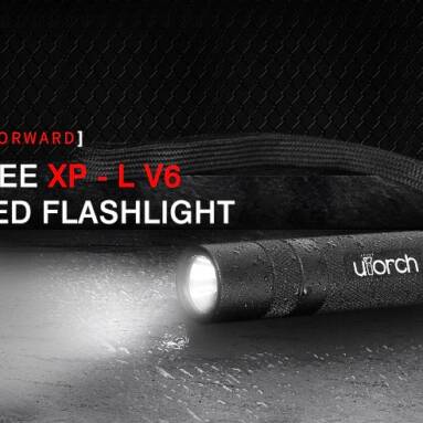 $7 with coupon for Utorch V8 + CREE XPL Portable LED Flashlight – BLACK STEPLESS DIMMING from GearBest