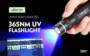 Utorch Waterproof 365nm UV LED Flashlight 