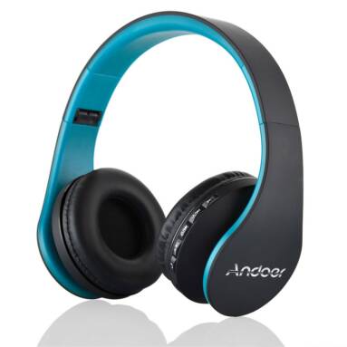 69% OFF Andoer LH-811 Bluetooth 3.0 + EDR Headphone 4 in 1 -Black + Blue,limited offer $10.49 from TOMTOP Technology Co., Ltd
