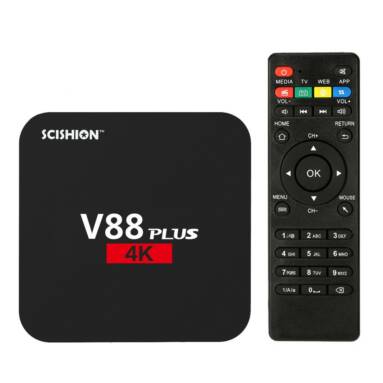 $4.5 Off V88 Plus Smart Android 6.0 TV Box RK3229 2G / 8G UK Plug,limited offer $23.49(Code:TTV2563) from TOMTOP Technology Co., Ltd