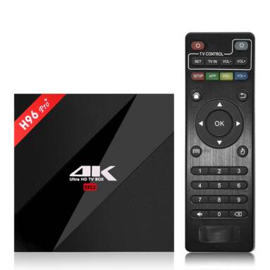 $21 OFF H96 Pro+ Smart TV Box,free shipping from CN Warehouse $54.99(Code:TTPROH96) from TOMTOP Technology Co., Ltd
