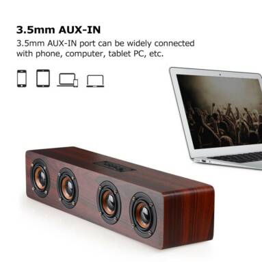 45% OFF W8 Red Wood Grain Bluetooth Subwoofer,limited offer $34.87 from TOMTOP Technology Co., Ltd