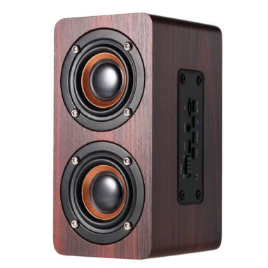 46% OFF W5 Red Wood Grain Speaker Bluetooth 4.2 Dark,limited offer $17.99 from TOMTOP Technology Co., Ltd