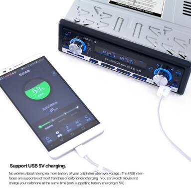$3.7 OFF Wireless Car Radio Stereo Media Player,free shipping $18.99(Code:TTRADIO) from TOMTOP Technology Co., Ltd