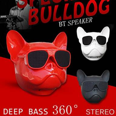 $3 OFF Unique Design Personalized Wireless Bulldog Speaker,free shipping $23.49(Code:TTV57) from TOMTOP Technology Co., Ltd