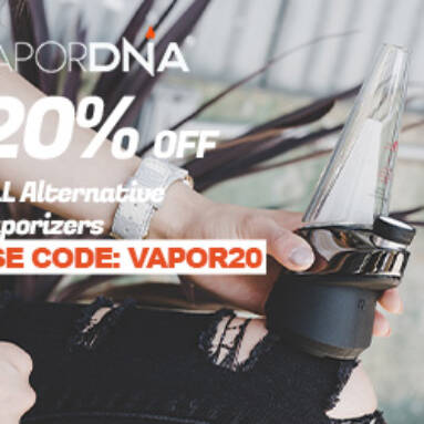 20% off all alternative vaporizers from VaporDNA.com
