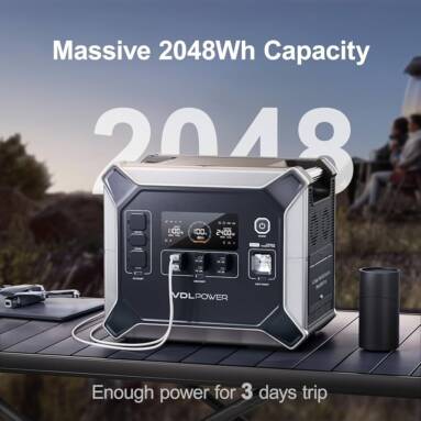 €832 with coupon for VDL HS2400 2048Wh 2400W(4800W Peak) Portable Power Station from EU warehouse BANGGOOD
