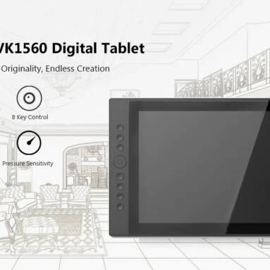 $329 with coupon for VEIKK VK1560 15.6 inch Digital Tablet LCD IPS Drawing Monitor – BLACK US PLUG from GearBest