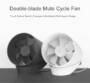 VH Double-blade Mute Cycle Fan - WHITE