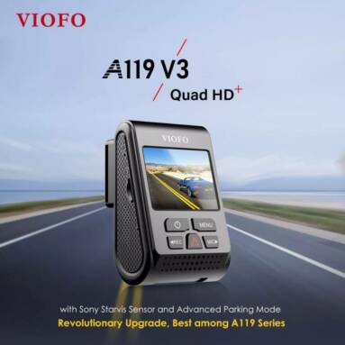€79 with coupon for VIOFO A119 V3 Latest Version 2560*1600P Car Dash Cam 140° Wide Viewing Angle DVR Camera with GPS from GEEKBUYING
