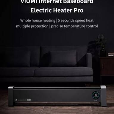 €131 with coupon for VIOMI Internet Baseboard Electric Heater Pro Remote Infrared Remote Control 2200W 24-hour Timing for Home Office from EU CZ warehouse BANGGOOD