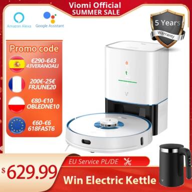 €486 with coupon for VIOMI S9 UV Robot Vacuum-Mop from EU warehouse ALIEXPRESS (free gift)