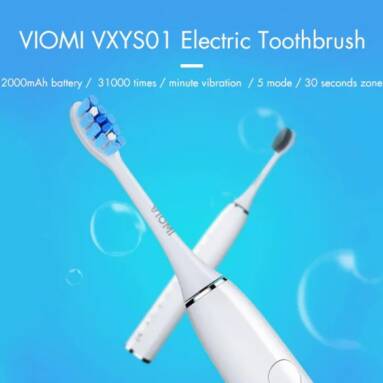 $27 with coupon for Xiaomi VIOMI VXYS01 Electric Sonic Toothbrush 5 Brushing Mode IPX7 Waterproof from Xiaomi Youpin from GEARVITA