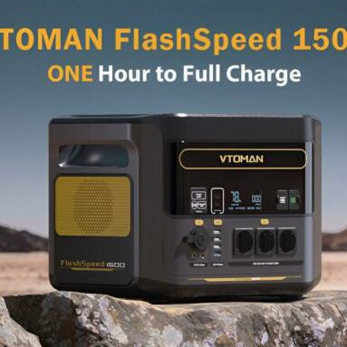 €752 with coupon for VTOMAN FlashSpeed 1500 Portable Power station 1548Wh from EU warehouse BANGGOOD